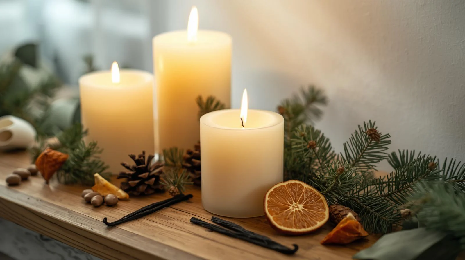 Vanille-Duftkerzen für die Inneneinrichtung