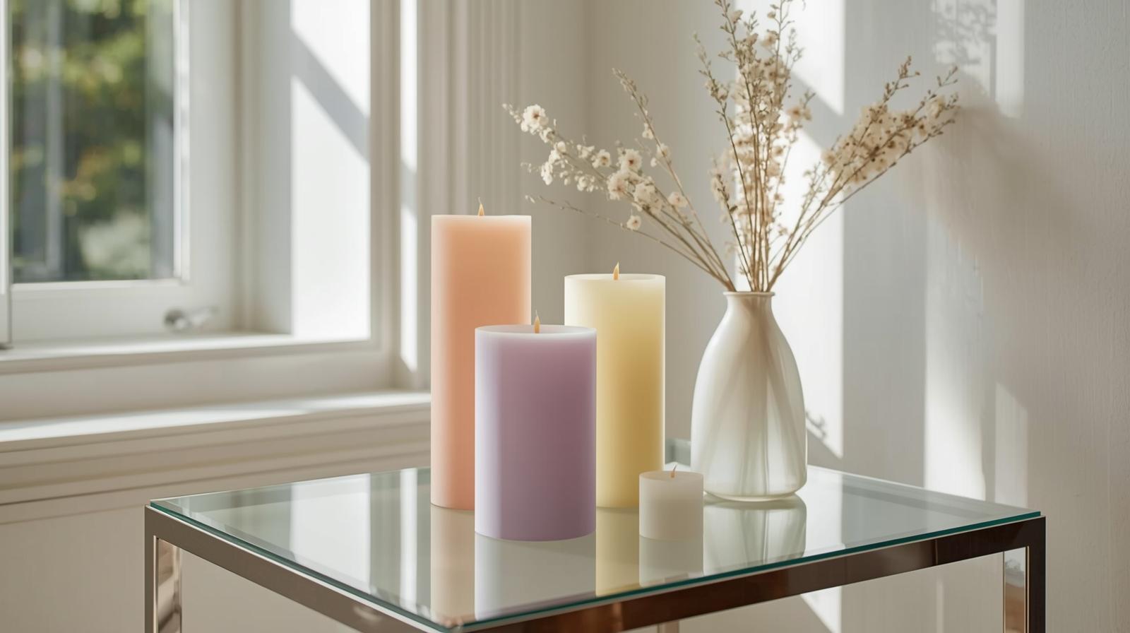 Vielfalt der Größen duftenden Säulen