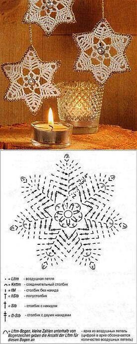 Sehr einfach gehäkelter Stern