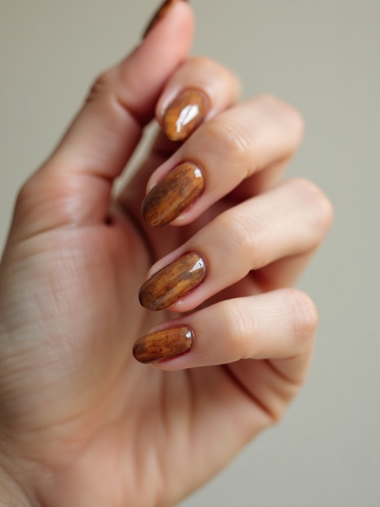 glänzende Schichten aus Walnussschildpatt