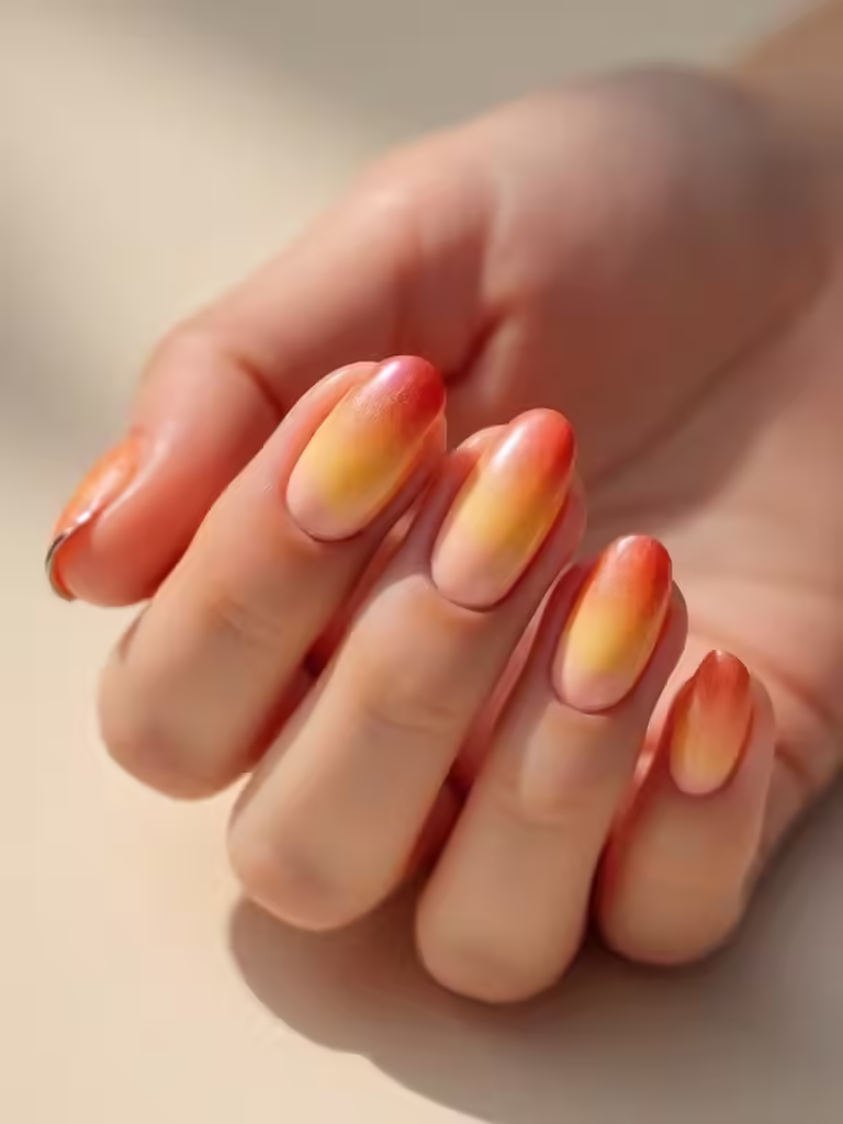 warmes Korallen- bis Flieder-Ombr