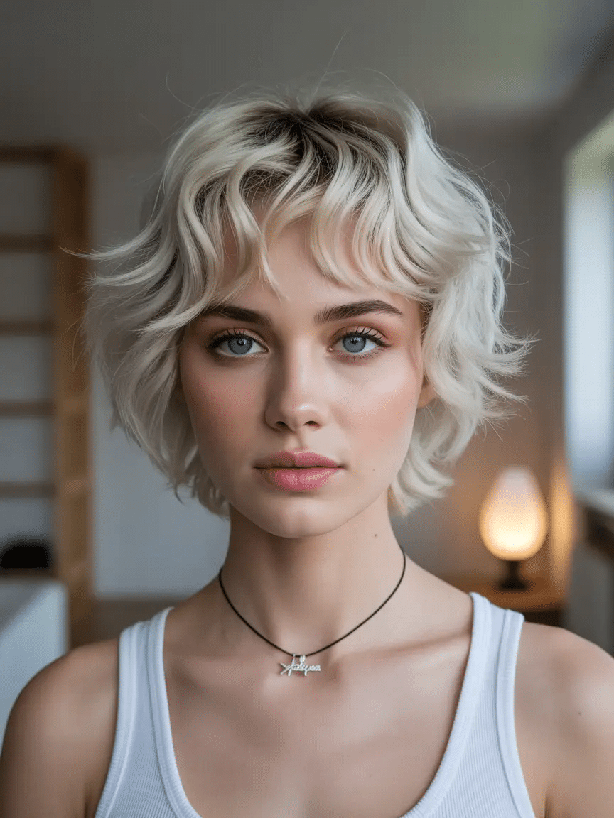 Welliger Pixie-Shag, der alles weicher macht