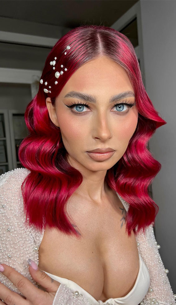 Moderne Brautfrisur, Hochzeitsfrisuren, moderne Hochzeitsfrisuren, Brautfrisuren