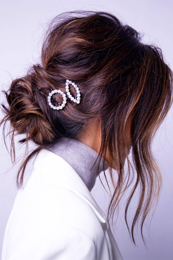 Romantische Bob -Softwellen, Brautkurzfrisuren, Brautkurzhaare, Hochzeitsfrisuren kurzes Haar, Hochsteckfrisur in Kurzhaaren, kurze Haaraufgüsse, kurze Haare Hochzeitsfrisuren, einfache Frisuren für kurze Haare