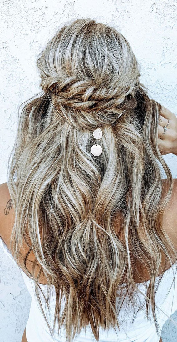 BOBO -Brautfrisur, Fischschwanz -Zöpfe & Meerjungfrau Wellen, Brautfrisur, Hochzeitsfrisuren