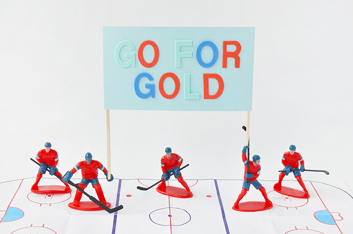 Winterspiele Kunsthandwerk für Kinder