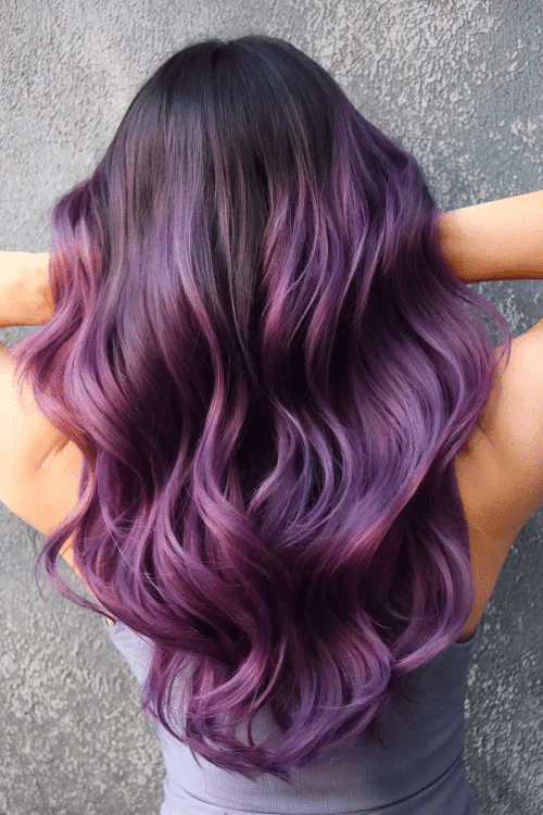 27 atemberaubende lila Ombre Haarfarbe Ideen für 2025