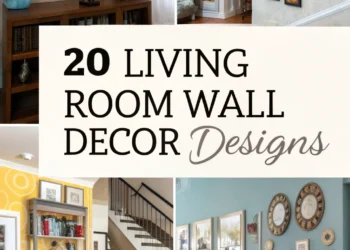 20 Wohnzimmer Wanddekoration Designs
